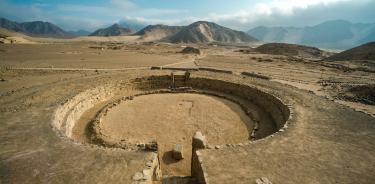 Una muestra de la arquitectura de Caral.