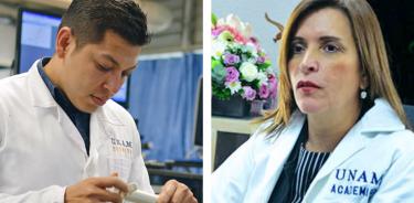 : Las investigaciones premiadas se enfocan en algunas de las enfermedades con mayor prevalencia en México. En la imagen Luis Eduardo Serrano y Norma Araceli Bobadilla.