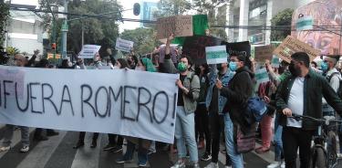 La comunidad estudiantil intentó entregar su pliego petitorio en Conacyt, que solicita la destitución de José Romero.