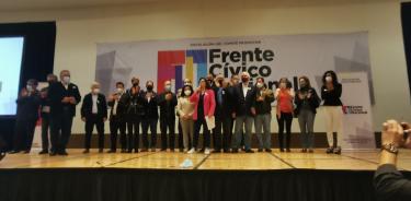 El grupo promotor del Frente Cívico Nacional informó que se conformarán comités en las 300 ciudades más importantes del país en términos de población.