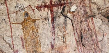 Una imagen del arte rupestres Bajo Peco.