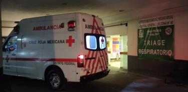 Ambulancia donde es trasladado León