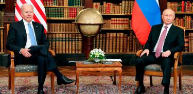 Joe Biden y Vladímir Putin, durante su cumbre bilateral en Ginebra, en junio de 2021.