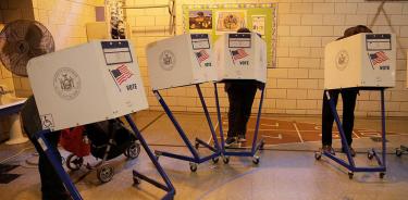 Vista de un centro de votación en Brooklyn, Nueva York, en una fotografía de archivo.