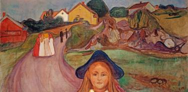 Vista de la obra de Edvard Munch 