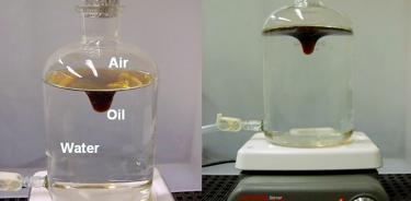 : En laboratorio se reprodujeron las condiciones de concentración de petróleo en agua, ante posibles derrames.