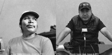 El activista José Trinidad y el periodista Armando Linares, ambos asesinados.