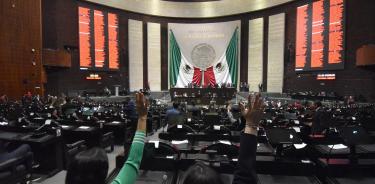 El pleno de la Cámara de Diputados durante la votación a reformas de instituciones de crédito.
