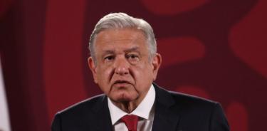 Andrés Manuel López Obrador, presidente de México durante conferencia matutina en Palacio Nacional.