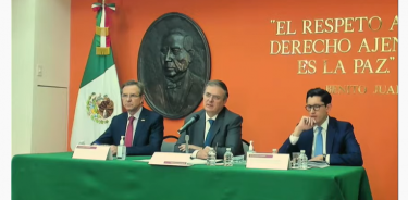 El canciller Marcelo Ebrard, ofreció conferencia de prensa en la embajada de México en Estados Unidos, luego de reunirse con los secretario de Seguridad Nacional y de Estados, de Estados Unidos, Alejandro Mayorkas y Anthony Blinken, respectivamente