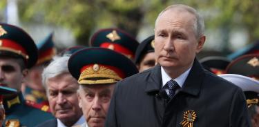 Putin en durante su discurso en el Día de la Victoria