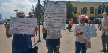 Foto: Manifestantes en la Miguel Hidalgo exigiendo respuesta y solución a sus diversas solicitudes de apoyo y mantenimiento en sus colonias