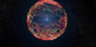 Impresión artística de una supernova.