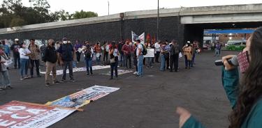 Protesta de vecinos del Estadio Azteca contra proyecto inmobiliario.