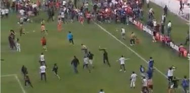 Violencia en en estadio de Querétaro en marzo pasado