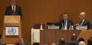 Tedros Gebreyesus inauguró en Ginebra la primera conferencia presencial desde que se declaró la pandemia, en marzo de 2020