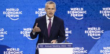 El secretario general de la OTAN, Jens Stoltenberg, participa este martes en el Foro Económico Mundial en Davos, Suiza.