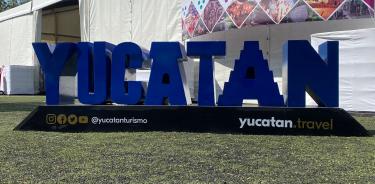 Yucatán expone letrero de bienvenida.