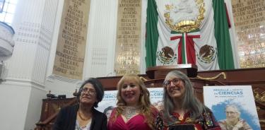 Esperanza Martínez Romero; Fabiola, viuda de Rafael Navarro; y  Julieta Fierro Gossman