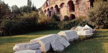 Las termas de Trajano en Roma, que utilizaron como cimientos la Domus Aurea.