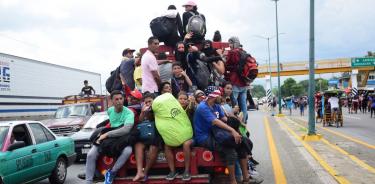 Caravana migrante en Tapachula, Chiapas