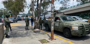 Unidades del Ejército Mexicano en rutina de insepcción.