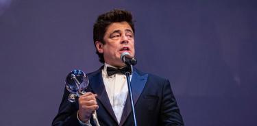 El actor y director puertorriqueño Benicio del Toro recibió hoy el 