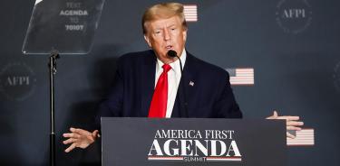 El expresidente estadounidense Donald Trump, durante su discurso en la cumbre America First Agenda en Washington el 26 de julio de 2022.