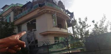 Vista de la residencia de Kabul donde fue asesinado este domingo 31 de julio de 2022 el líder de Al Qaeda, Ayman Al Zawahiri, por un bombardeo de EU.