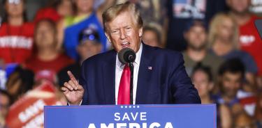 Donald Trump, durante un mitin en Waukesha, Wisconsin, el viernes 5 de agosto de 2022.