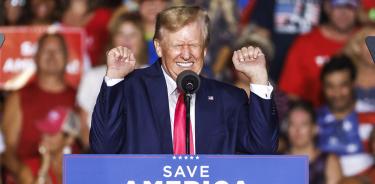 Donald Trump, en un mitin electoral en Waukesha, Wisconsin, el 6 de agosto de 2022.