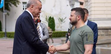 Zelenski recibe al presidente turco Erdogan en Lviv, oeste de Ucrania