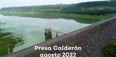 La presas de Jalisco como la de Calderón beneficiadas por el temporal de este año 2022