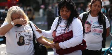 Familiares de desaparecidos se manifiestan en el marco del Día Internacional de las Víctimas de Desapariciones Forzadas, en la Ciudad de México/