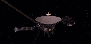 Una recreación de la Voyager I.