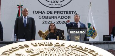 Julio Menchaca Sálazar rindió protesta como nuevo gobernador del estado de Hidalgo/CUARTOSCURO/