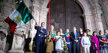 El gobernador de Guanajuato, Diego Sinhue, rememoró a quienes nos dieron patria y libertad con la tradicional arenga