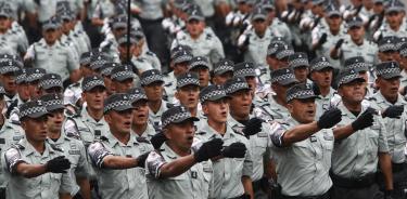 Desfile militar del 16 de septiembre en la Cdmx dónde el acto principal fue la Guardia Nacional.