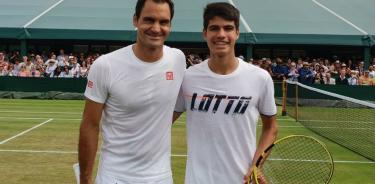 Alcaraz admira a su ídolo Roger Federer