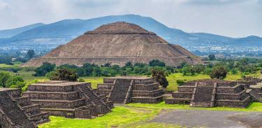 La zona arqueológica de Teotihuacan.