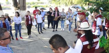 La Secretaría de Bienestar en el censo sobre viviendas afectadas en Michoacán