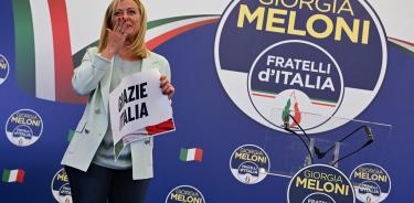 La candidata neofascista Giorgia Meloni agradece a Italia su victoria en las elecciones
