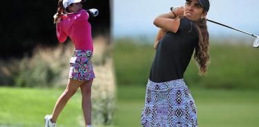 Gaby y María en un torneo más del LPGA Tour