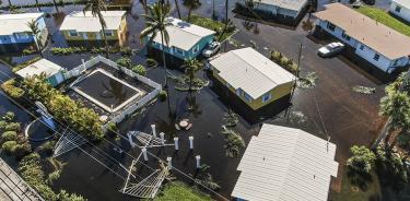 Devastación provocada por el huracán Ian en Fort Myers, la zona más afectada de Florida, vista este viernes 30 de septiembre de 2022.