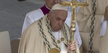 El papa Francisco durante la ceremonia de canonización de Scalabrini y Zetti