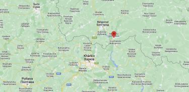 Mapa que muestra la ubicación en la frontera entre Rusia y Ucrania de Shebékino, donde Ucrania bombardeó una subestación eléctrica este martes 11 de octubre de 2022.