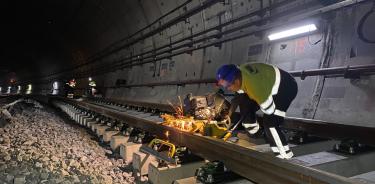 Vía 1 de la L12 de Metro concluida