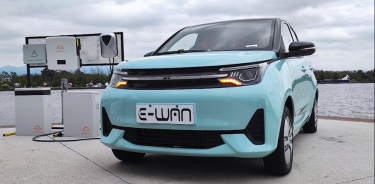 El auto E-WAN podrá desplazarse entre 200 y 330 kilómetros de distancia con una sola carga completa.
