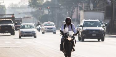 Motociclista en la capital