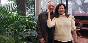 Pamela Yates y Paco de Onís en su visita a México como parte de Docs MX.